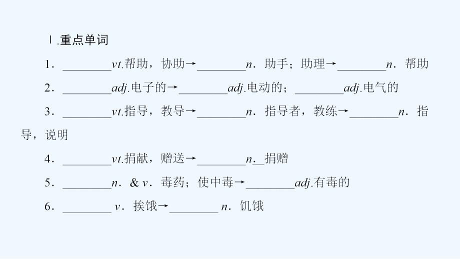 高中英语（北师大版选修七）同步课件：Unit 20 单元尾 核心要点回扣_第2页