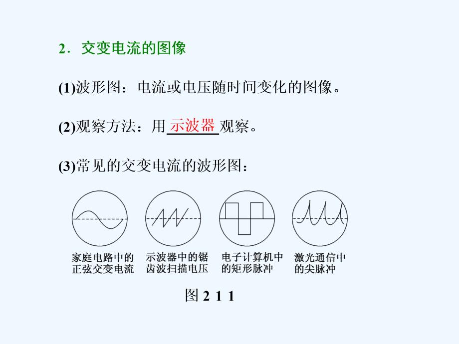 高中物理（SWSJ）教科版选修3-2课件：第二章 第1节 交变电流_第4页