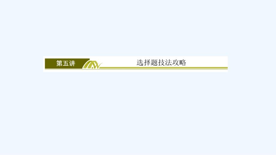 高三理科数学二轮复习课件：模块一 数学思想与解题技法篇1-5_第2页