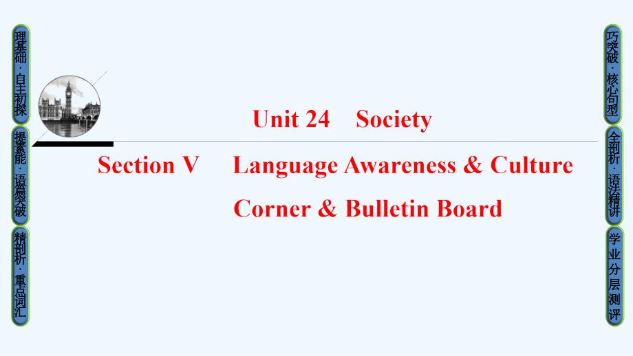 高中英语（北师大版选修八）同步课件：Unit 24 Section Ⅴ Language Awareness &ampamp; Culture Corner &ampamp; Bulletin Board_第1页