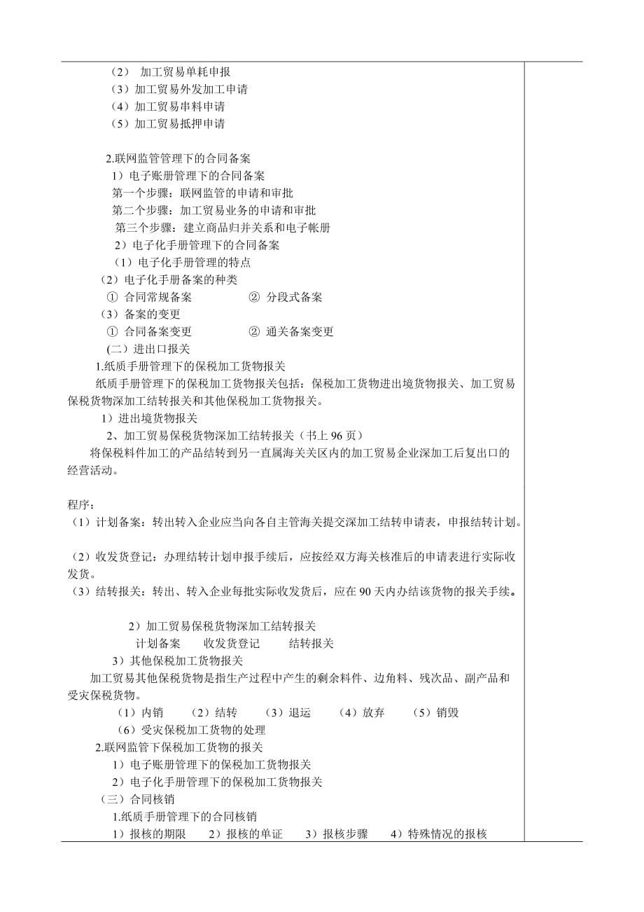 《进出口报关实务》电子教案13、14保税加工货物报关_第4页