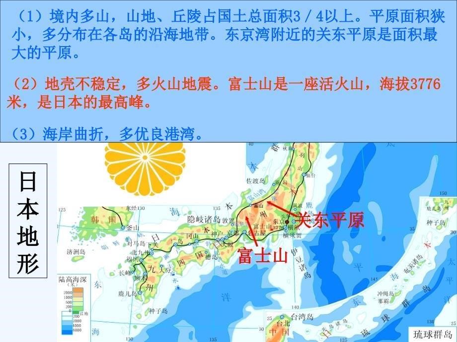 广东省中山市2018届高三地理一轮复习课件：东亚和日本 日本_第5页