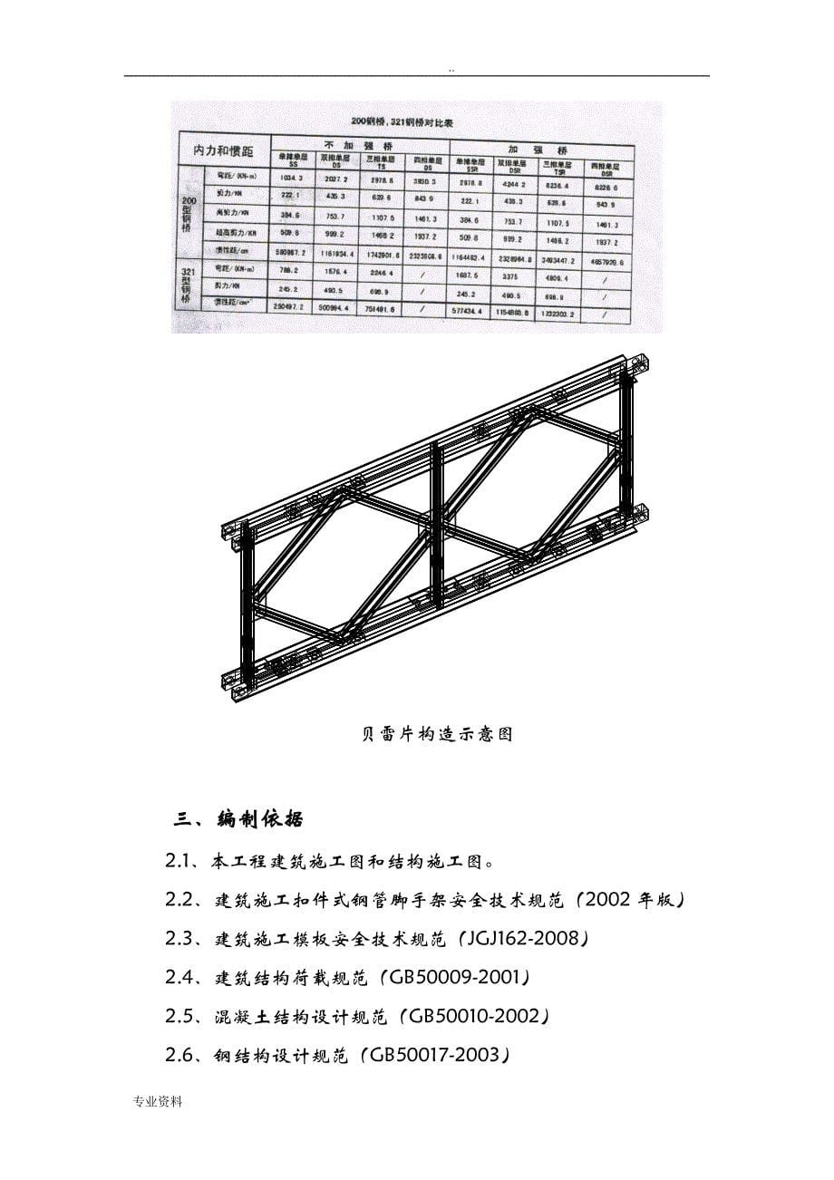 桥梁模板支撑系统施工组织设计_第5页