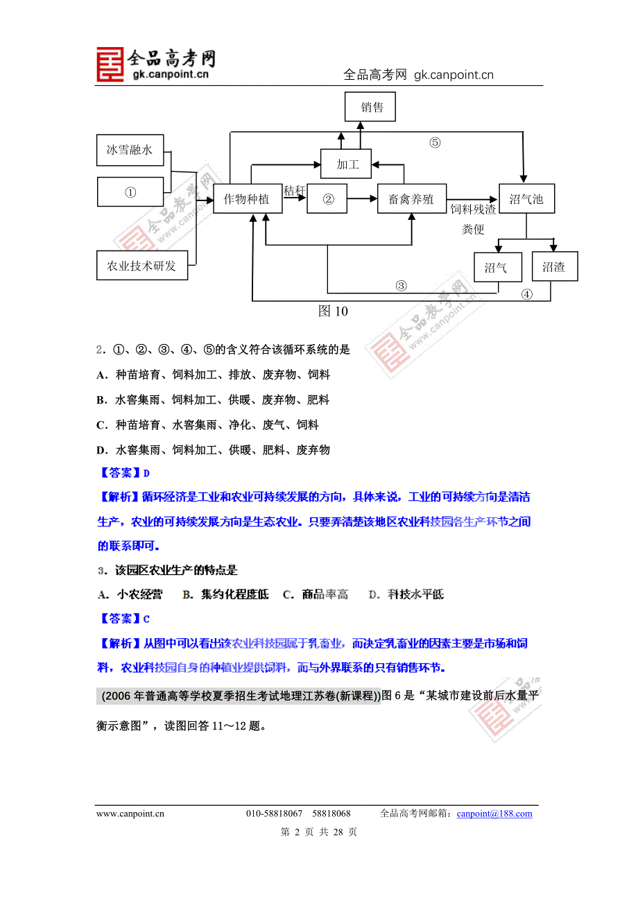 备战2012高考94-11年高考地理试题分类汇编 专题13 人类与地理环境的协调发展（教师版）_第2页