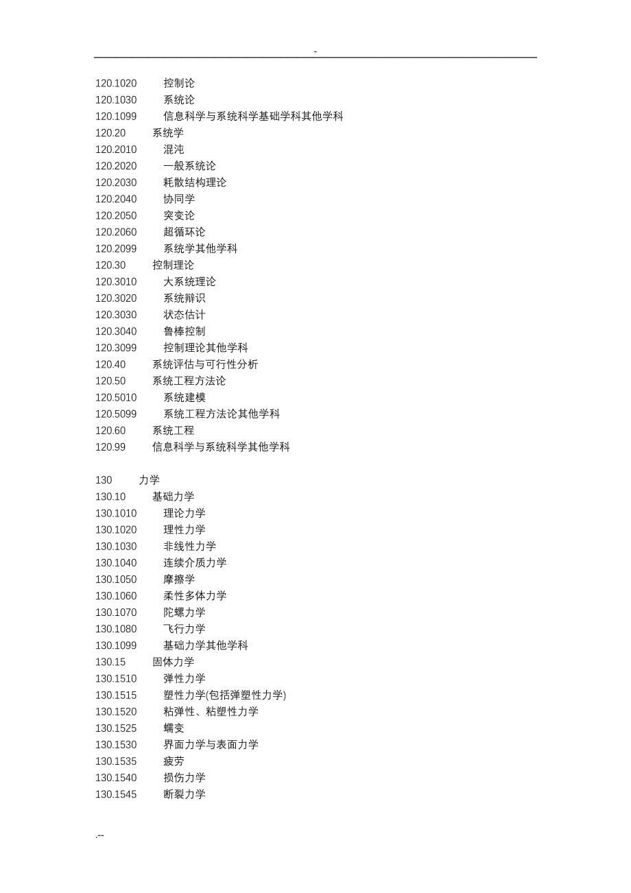 人员专业学科领域分类代码_第5页