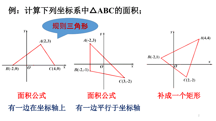 求平面直角坐标系中三角形的面积ppt课件.pptx_第2页