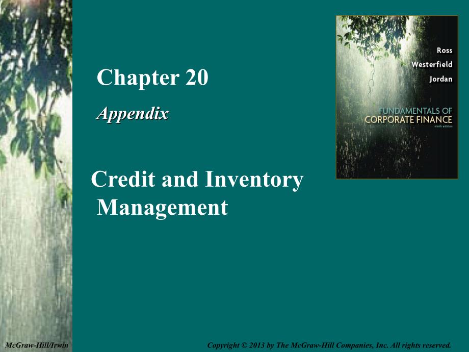 公司理财精要版10E全套配套课件 Version 2文字版 Chap020 Appendix_第1页
