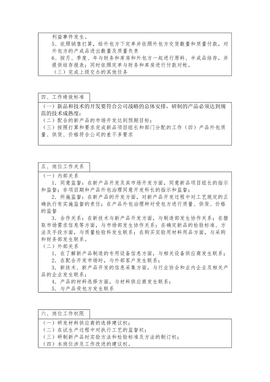 登康口腔护理用品有限公司岗位说明书汇编8_第2页