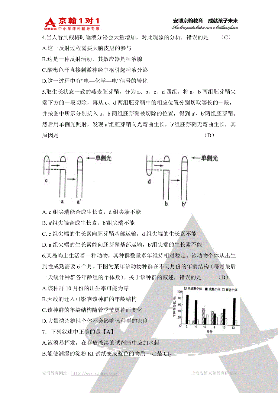 高考理科综合能力测试 (7)_第2页