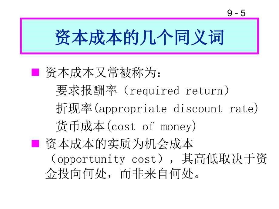 【精编】资本成本培训讲义_第5页