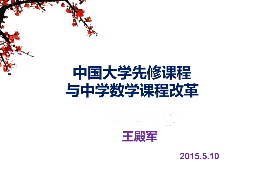 中国大学先修课程开发情况王殿军_第1页