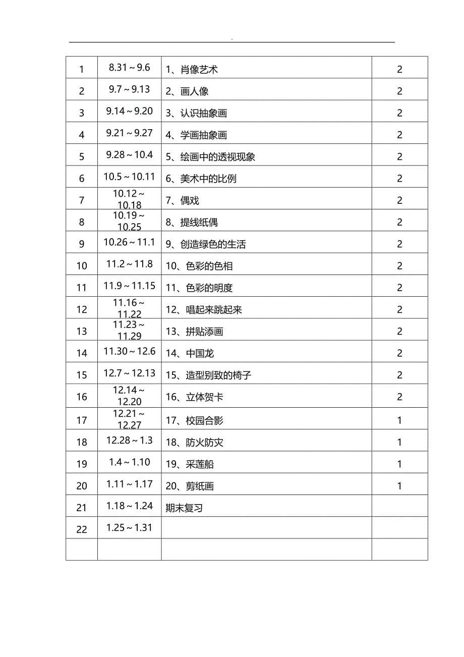 人美版小学美术五年级上册教学案全册_第5页