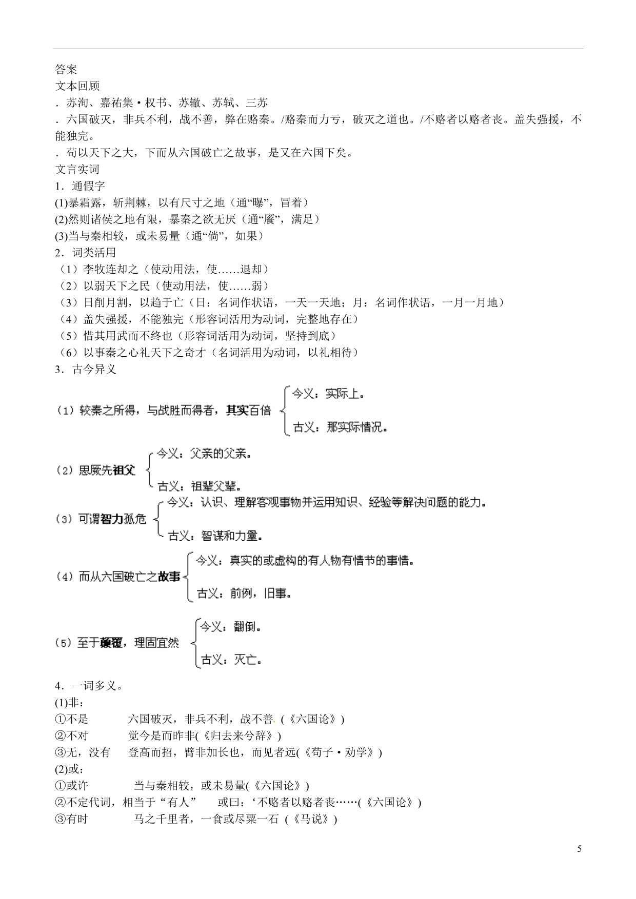 山东高密第三中学高三语文一轮复习《六国论》学案.doc_第5页