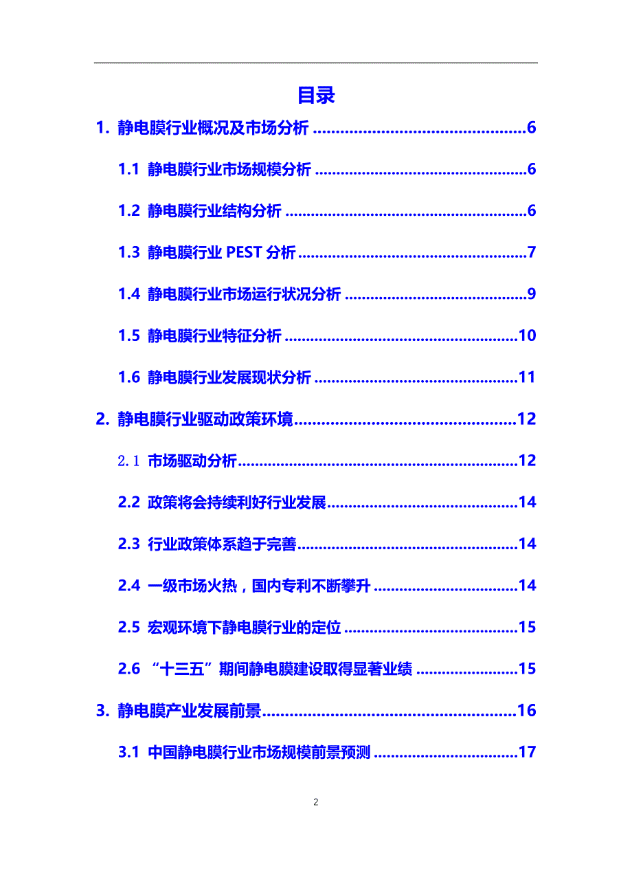 2020年静电膜行业调研分析及投资前景预测报告_第2页