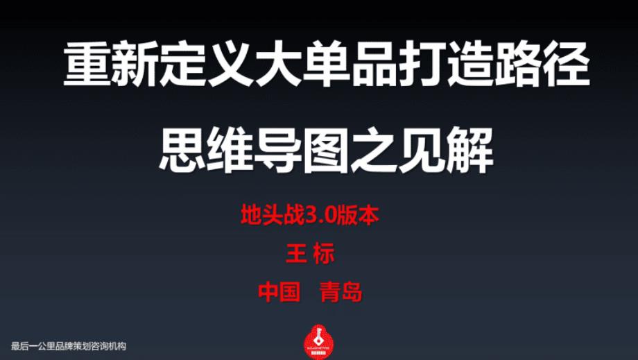 16、王标-重新定义大单品打造路径思维导图之见解_第1页