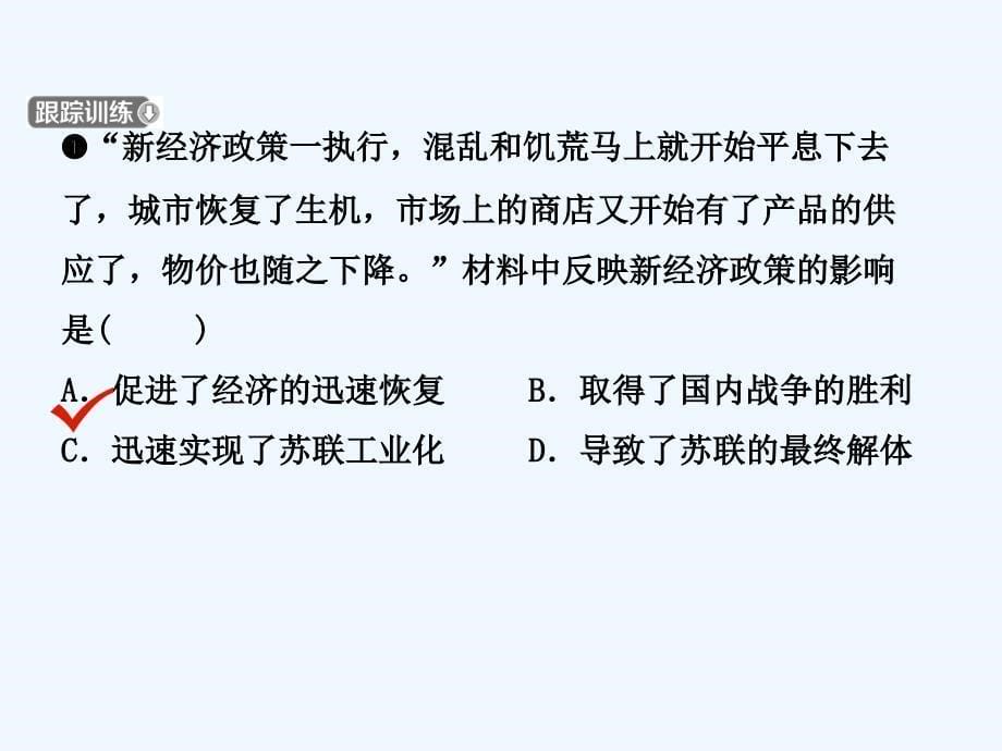 山东省潍坊市中考历史一轮复习世界史第二十二单元第一次世界大战和战后初期的世界课件_第5页