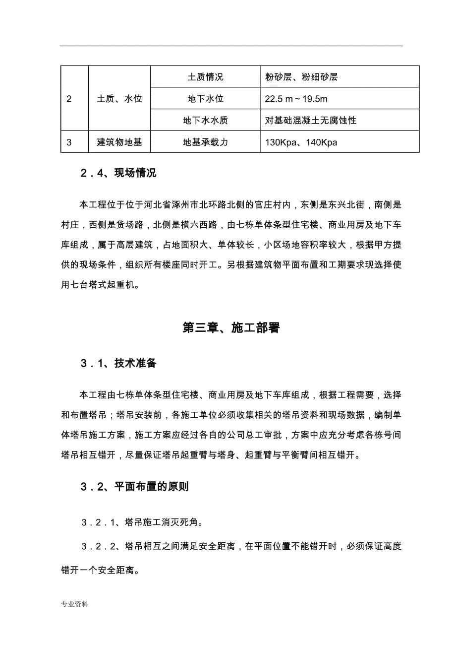 群塔施工与方案(已批最新)_第5页