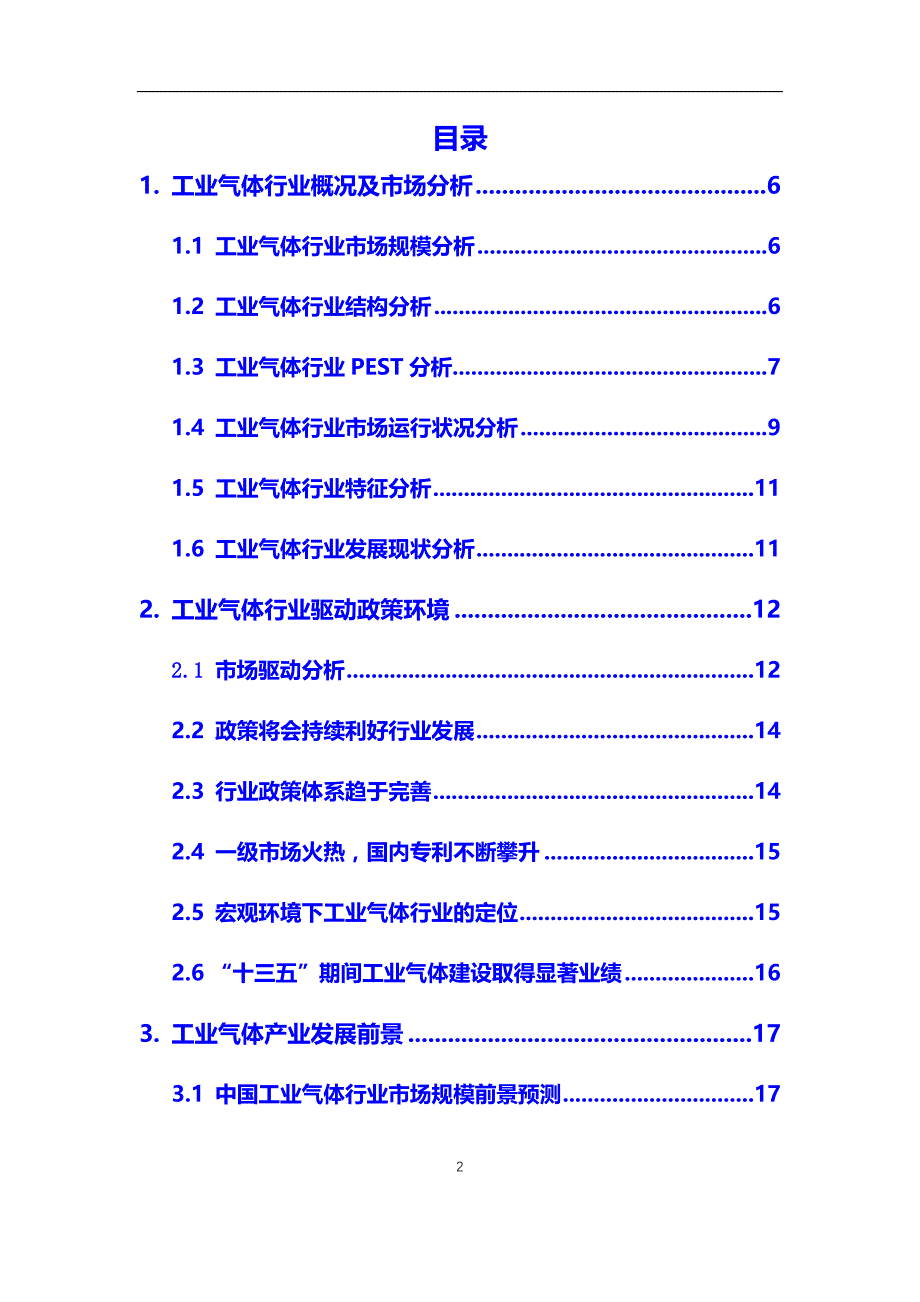 2020年工业气体行业调研分析及投资前景预测报告_第2页