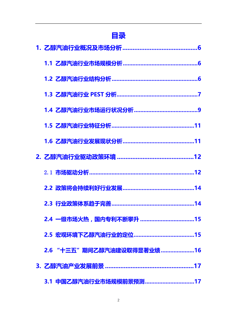 2020年乙醇汽油行业调研分析及投资前景预测报告_第2页