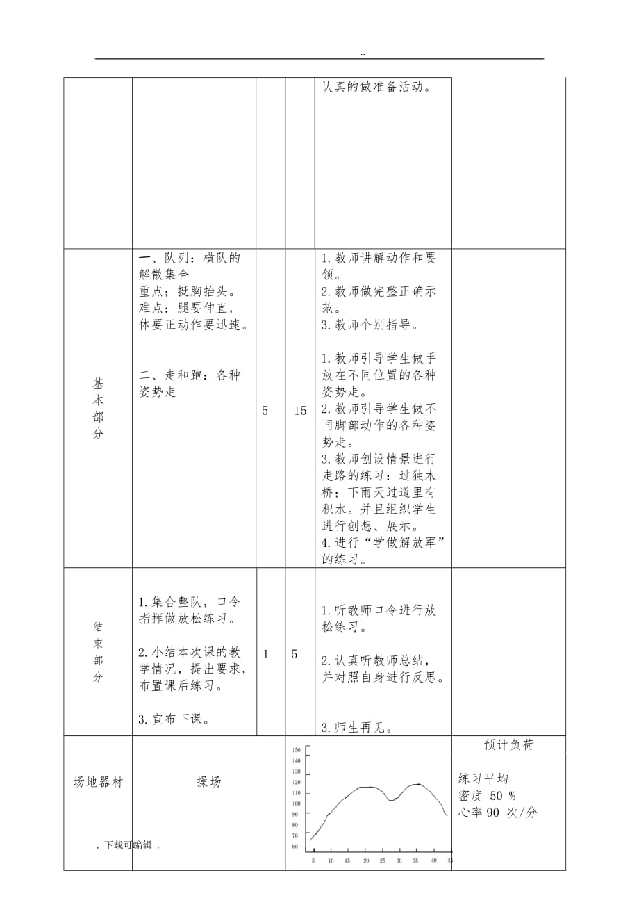 小学体育教（学）案_队列队形_第4页