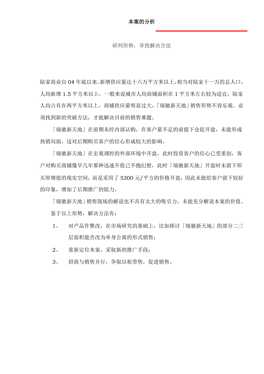 （运营管理）瑞驰新天地邻里中心项目运作思路_第2页