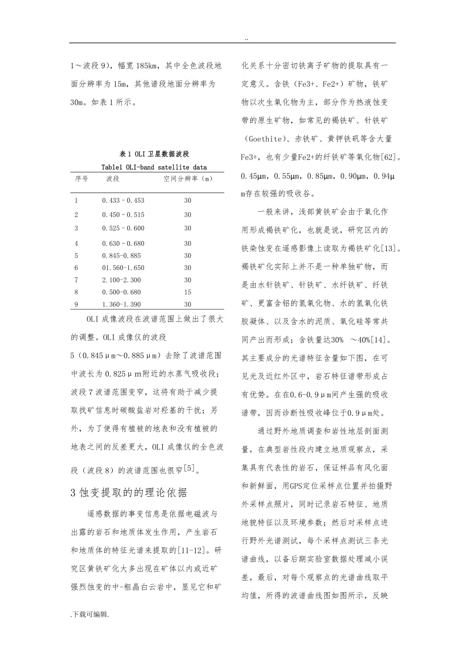 Landsat8_OLI遥感影像的组合分析法对铁染蚀变的提取研究_第3页