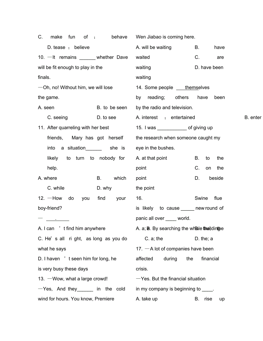 人教版选修6高二英语M6U2练习cao.pdf_第2页