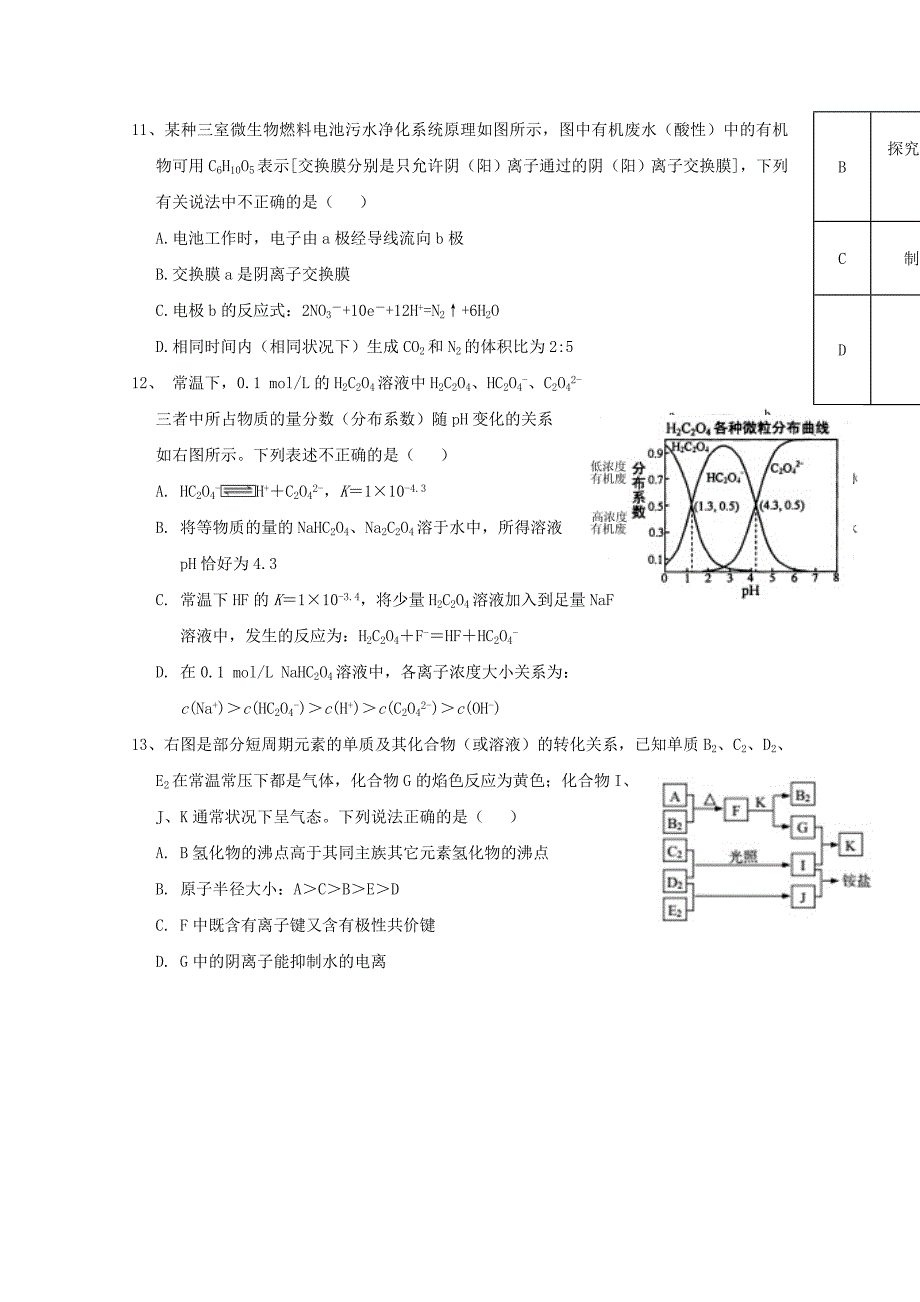 四川省眉山中学高三9月月考理科综合试题Word版含答案_第3页