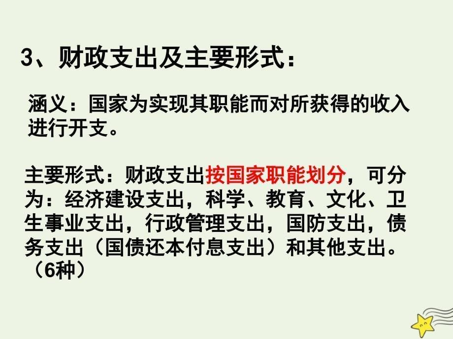 上海市高中政治第四课国家财政和依法纳税_第5页