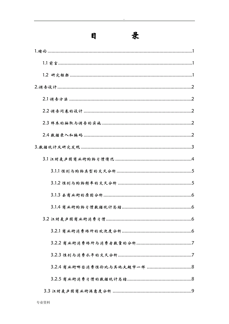 商业街调查研究报告分析实施报告_第3页
