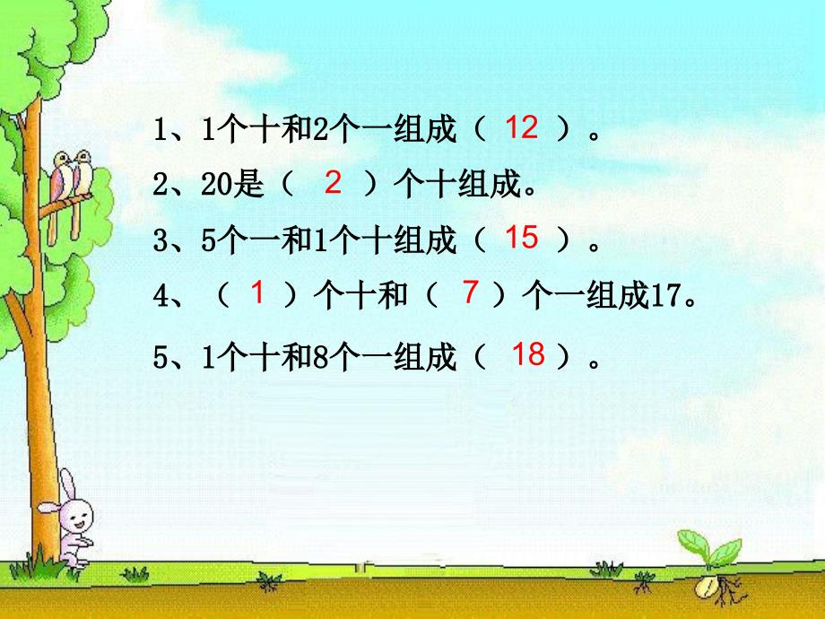 人教版一年级下册数学第四单元《数数、数的组成》参考课件1_第2页