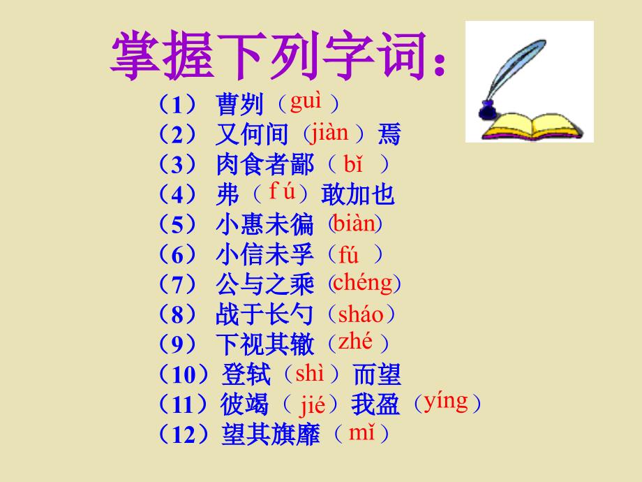 《曹刿论战》教学 PPT课件 部编版· 九年级 语文_第2页