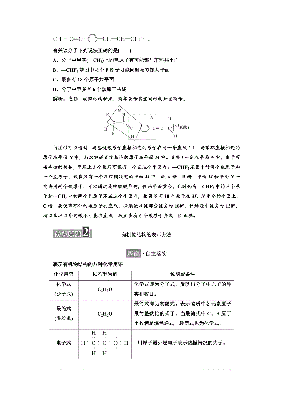 2018-2019学年化学同步苏教版选修5学案：专题2 第一单元 第一课时　碳原子的成键特点有机物结构的表示方法_第4页