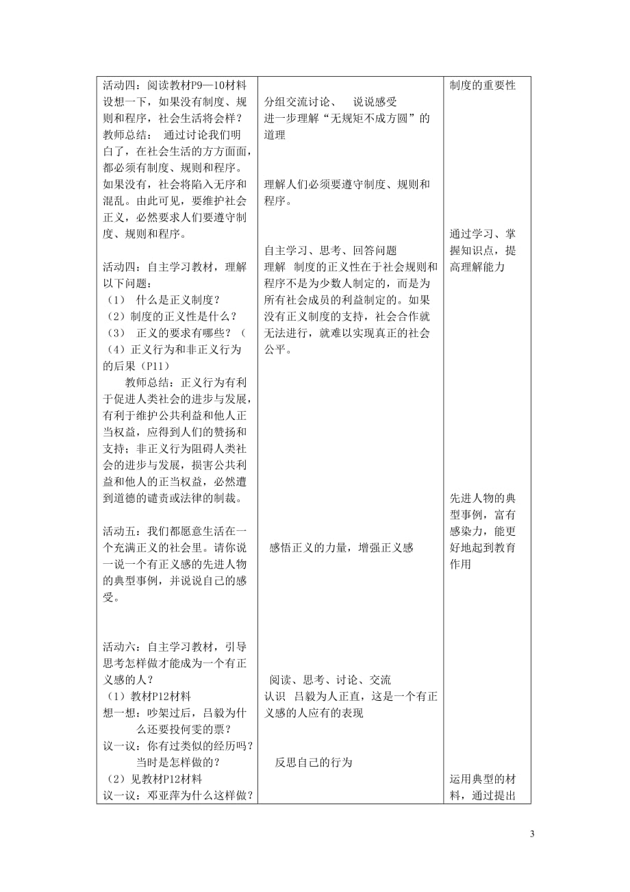 九年级思想品德-第2课时为正义高歌-备课_第3页