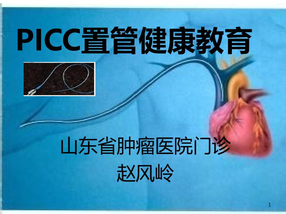 PICC置管健康教育优质资料PPT课件.ppt_第1页