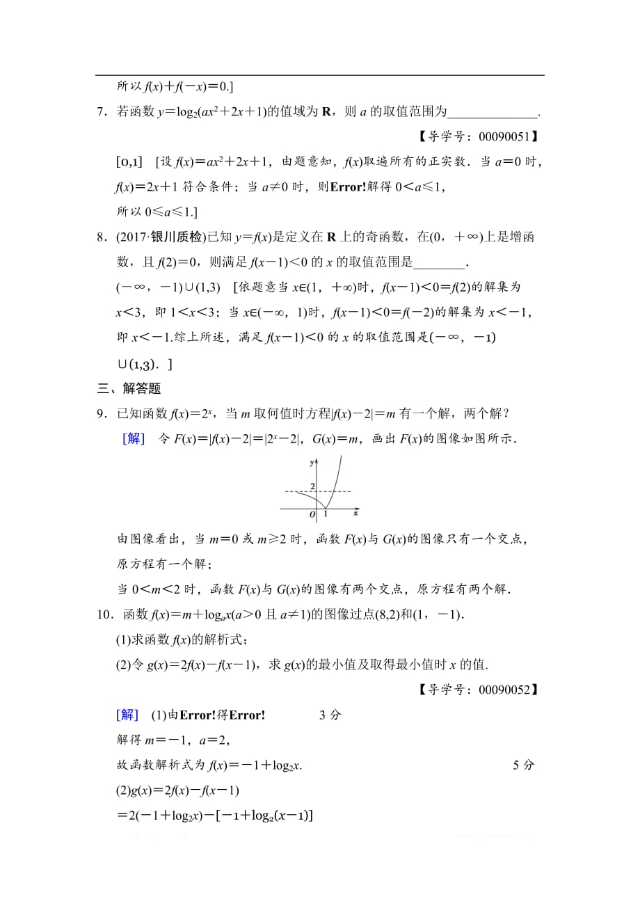 2019高三数学文北师大版一轮重点强化训练：1 函数的图像与性质_第3页