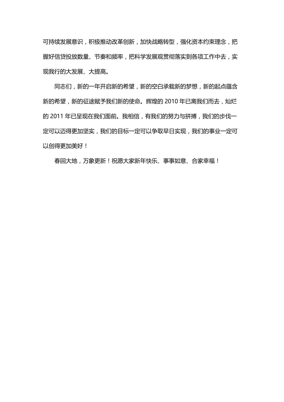 南京银行董事长新年春节致辞-发言稿_第2页