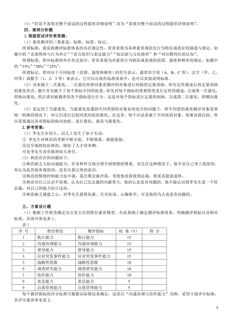 人力资源二级课后答案_第4页