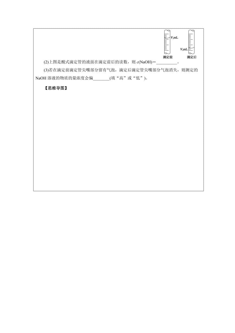 黑龙江省高中化学选修四领学案：3.2水的电离和溶液的酸碱性3_第5页