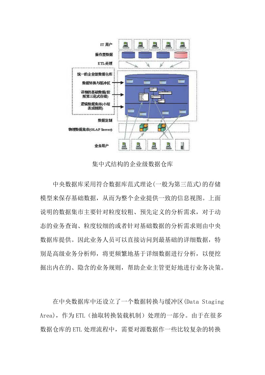 （数据仓）数据仓库技术及其在银行业的应用_第4页