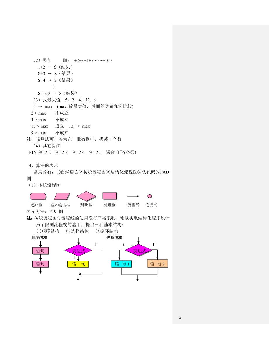 《C语言程序设计》教案(清华谭浩强)_第4页