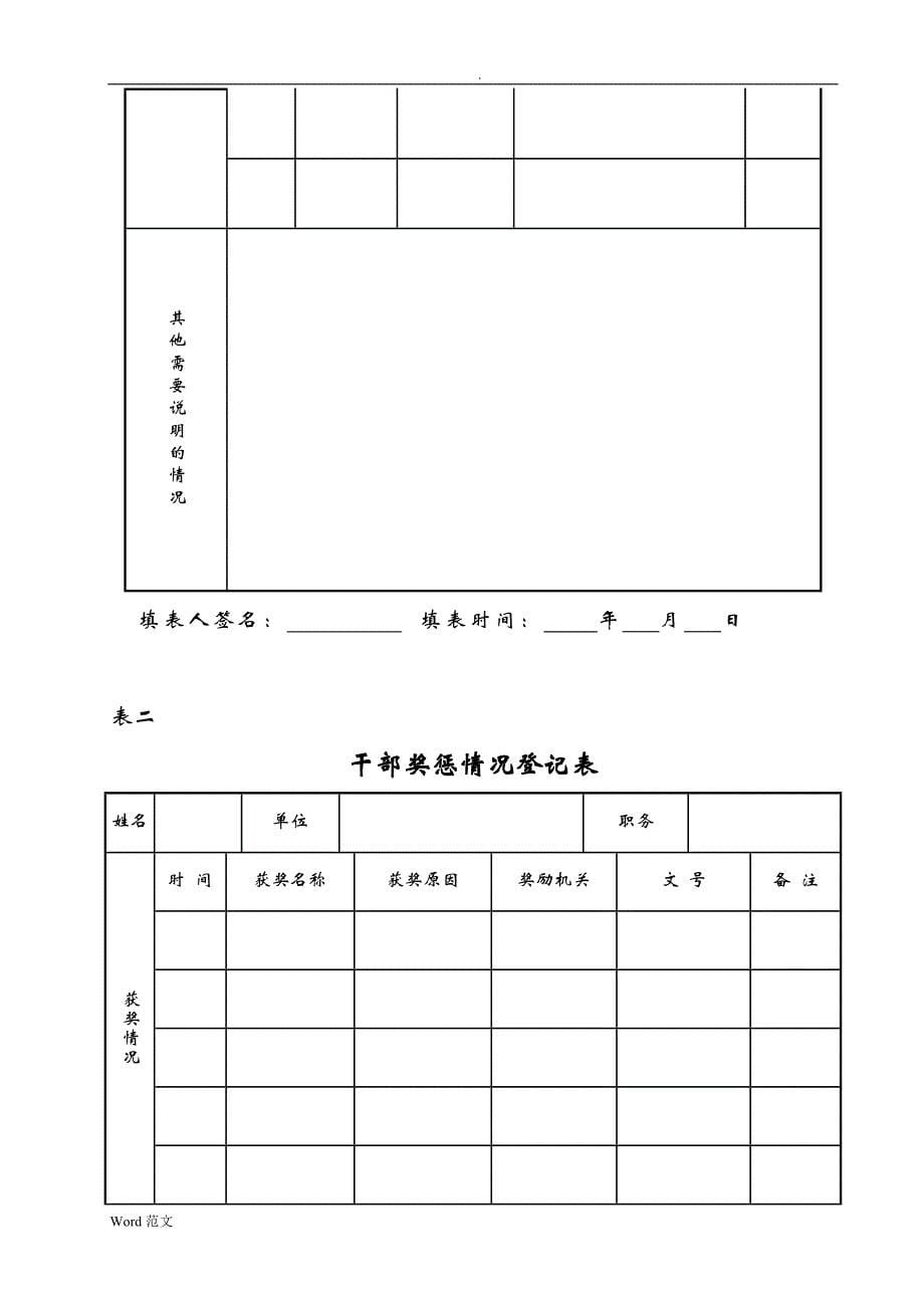 领导干部廉政档案登记表_第5页