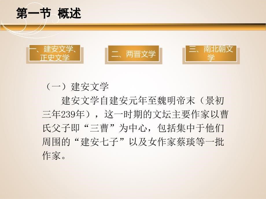 大学语文高职单色（教学课件） 第二章 魏晋南北朝文学_第5页