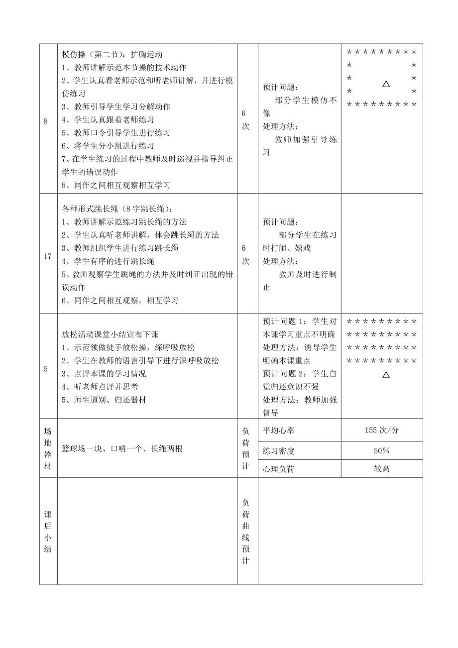 小学体育二年级下册教案(1)_第5页