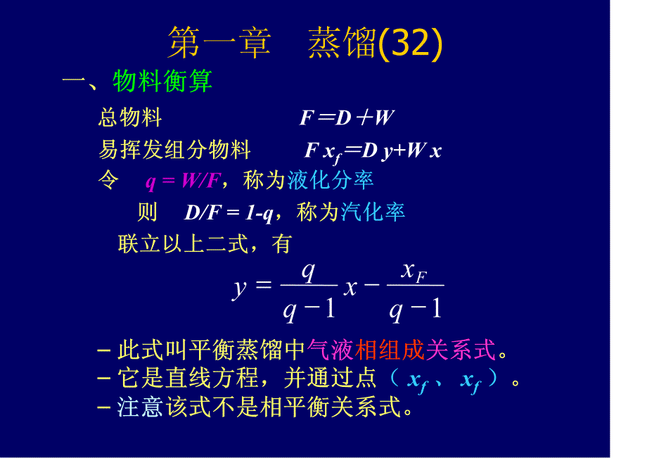 化工原理课件 第一章 第二节 平衡蒸馏与简单蒸馏_第4页