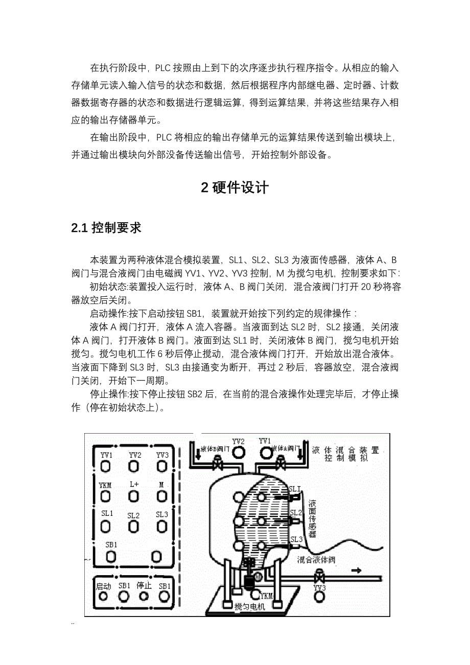 基于S7-200PLC液体混合装置控制模拟_第5页