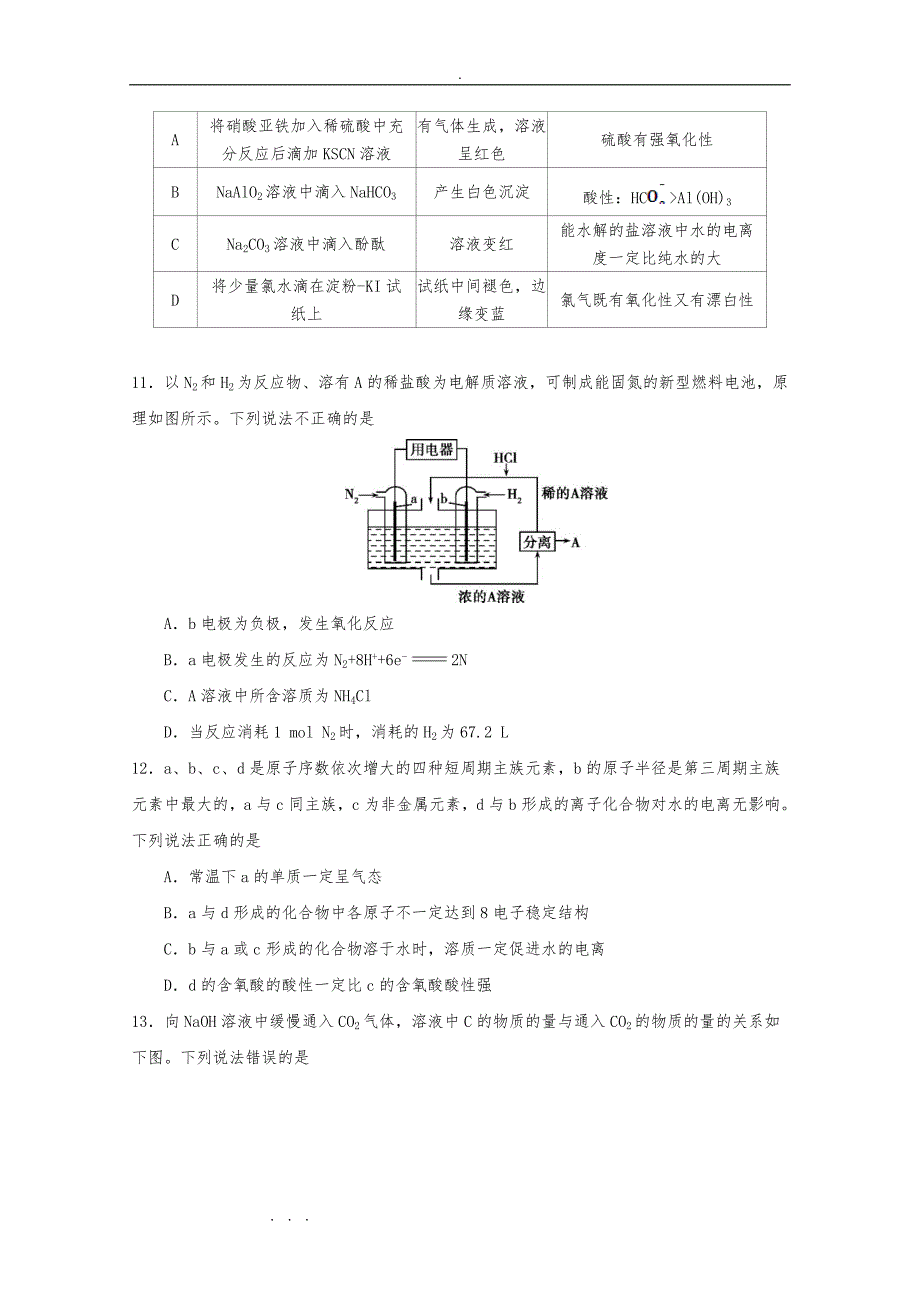 普通高等学校2018届高中三年级招生全国统一考试仿真卷(十)理综试题_第4页