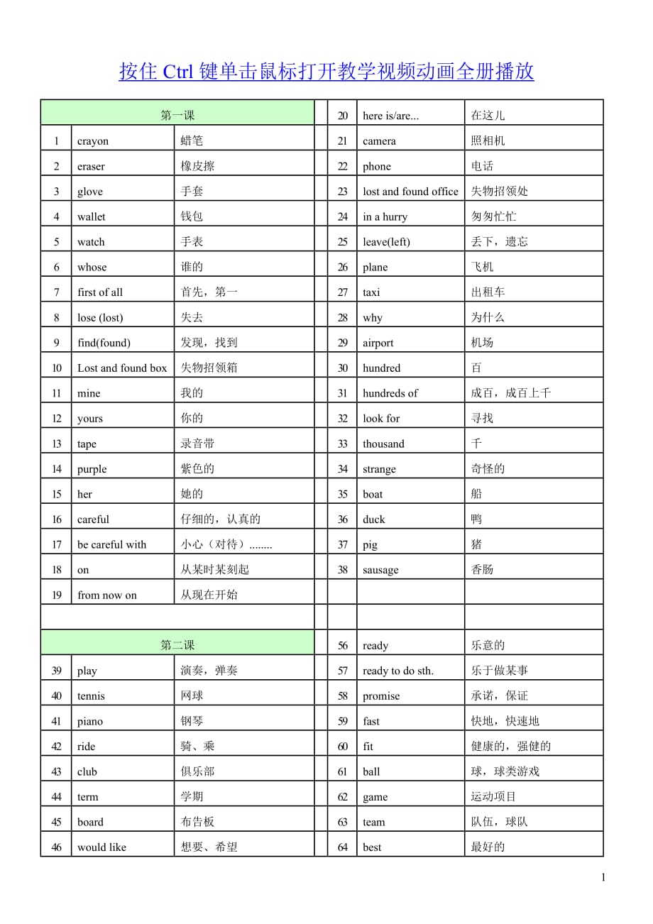 2014新外研版七年级下册英语单词朗读.doc_第1页