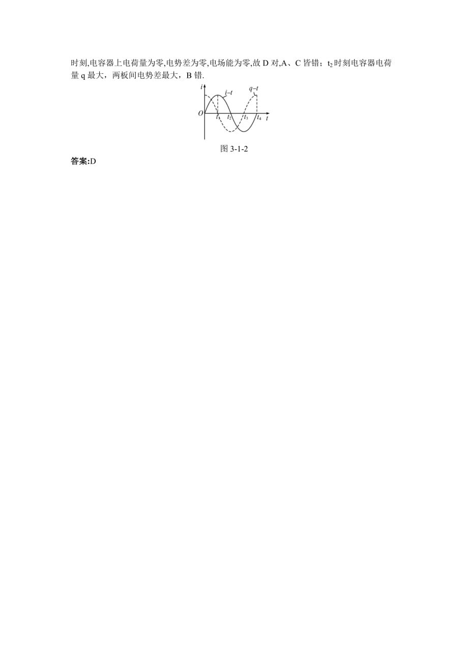 2019-2020年物理粤教版选修3-4学案：课棠互动 第三章第一节电磁振荡 Word版含解析.doc_第2页