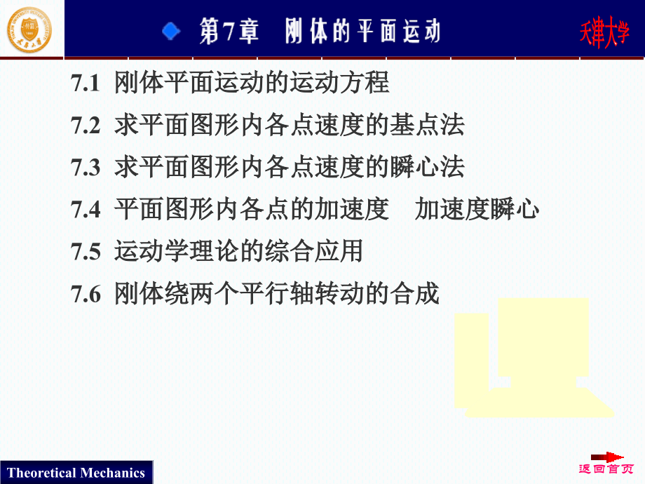 理论力学第4版贾启芬刘习军配套教学课件电子课件 ch7_第2页